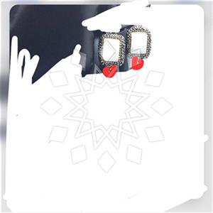 925 Sterling Silver Gem and Crystals Stud Earrings