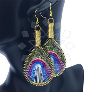 Fashion Handmade Artisan Brass  Statement Earring