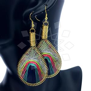 Fashion Handmade Artisan Brass  Statement Earring