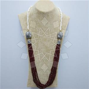 Fashion Gem and Crystals Beaded Necklace