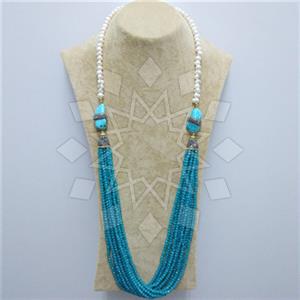Fashion Gem and Crystals Beaded Necklace