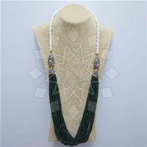 Fashion Gem and Crystals Beaded Necklace