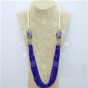 Fashion Gem and Crystals Beaded Necklace