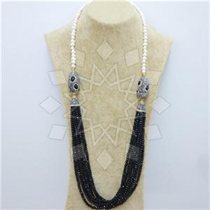 Fashion Gem and Crystals Beaded Necklace