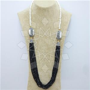 Fashion Gem and Crystals Beaded Necklace