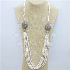 Fashion Gem and Crystals Beaded Necklace