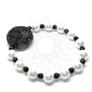 Gemstone and Bead Geometric Gem and Crystals Beaded Bracelet