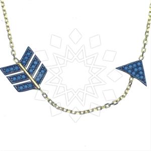 925 Sterling Silver Arrow Pendant Necklace
