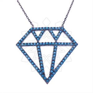 925 Sterling Silver Modern  Pendant Necklace