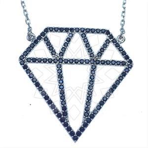 925 Sterling Silver Modern  Pendant Necklace