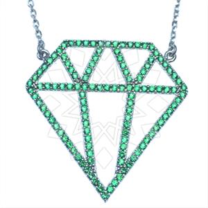 925 Sterling Silver Modern  Pendant Necklace