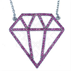 925 Sterling Silver Modern  Pendant Necklace