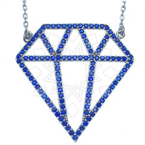 925 Sterling Silver Modern  Pendant Necklace