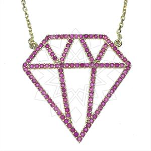 925 Sterling Silver Modern  Pendant Necklace