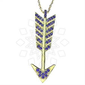925 Sterling Silver Arrow Pendant Necklace