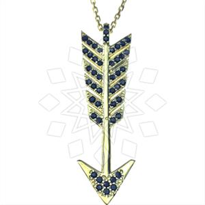 925 Sterling Silver Arrow Pendant Necklace