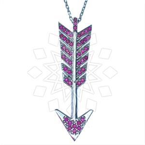 925 Sterling Silver Arrow Pendant Necklace