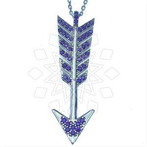 925 Sterling Silver Arrow Pendant Necklace