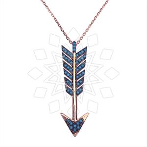 925 Sterling Silver Arrow Pendant Necklace