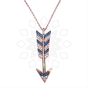 925 Sterling Silver Arrow Pendant Necklace