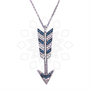 925 Sterling Silver Arrow Pendant Necklace