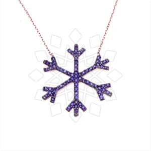 925 Sterling Silver Snowflake Pendant Necklace