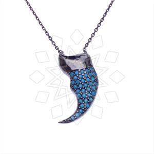 925 Sterling Silver Modern  Pendant Necklace