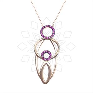 925 Sterling Silver Modern  Pendant Necklace