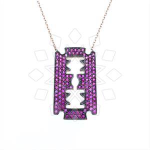 925 Sterling Silver Modern  Pendant Necklace