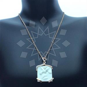 925 Sterling Silver Modern  Pendant Necklace