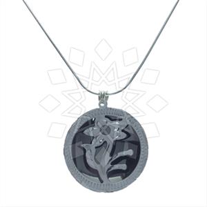 925 Sterling Silver Flower Pendant Necklace