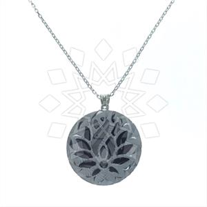 925 Sterling Silver Flower Pendant Necklace