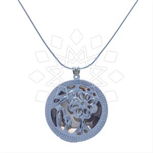 925 Sterling Silver Flower Pendant Necklace