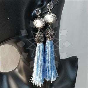 925 Sterling Silver Tassel  Tassel Earring