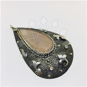 Turkish Silver Antique Ottoman  Classic Pendant