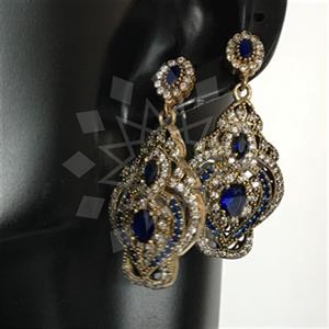 Turkish Silver Antique Ottoman  Dangle Earrings