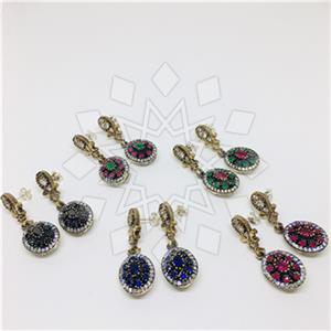 Turkish Silver Antique Ottoman  Dangle Earrings