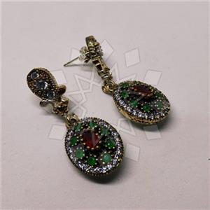 Turkish Silver Antique Ottoman  Dangle Earrings