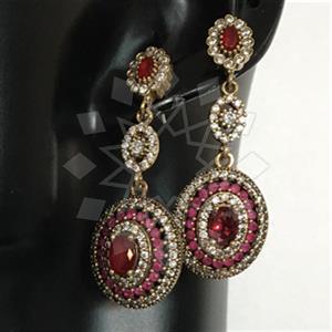 Turkish Silver Antique Ottoman  Dangle Earrings