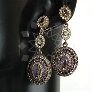 Turkish Silver Antique Ottoman  Dangle Earrings