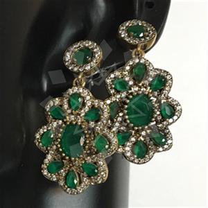 Turkish Silver Antique Ottoman  Dangle Earrings