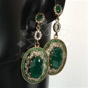 Turkish Silver Antique Ottoman  Dangle Earrings