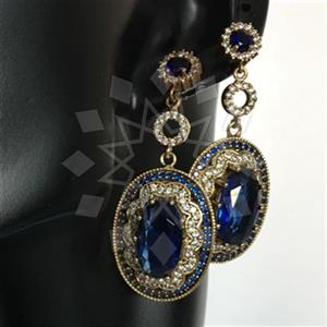 Turkish Silver Antique Ottoman  Dangle Earrings