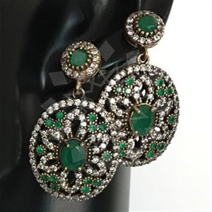 Turkish Silver Antique Ottoman  Dangle Earrings