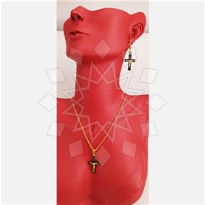 Turkish Silver Christian Earrings Necklace Sets