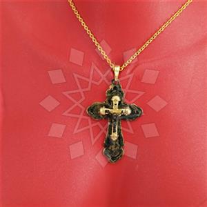 Turkish Silver Christian Pendant Necklace