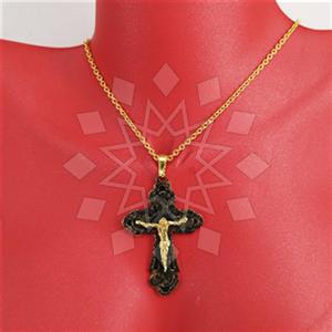 Turkish Silver Christian Pendant Necklace