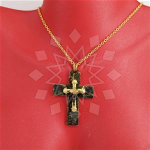Turkish Silver Christian Pendant Necklace