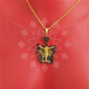 Turkish Silver Christian Pendant Necklace