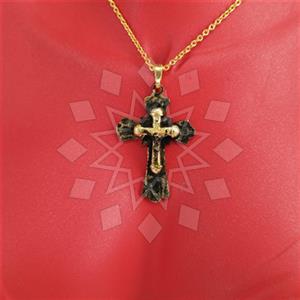 Turkish Silver Christian Pendant Necklace